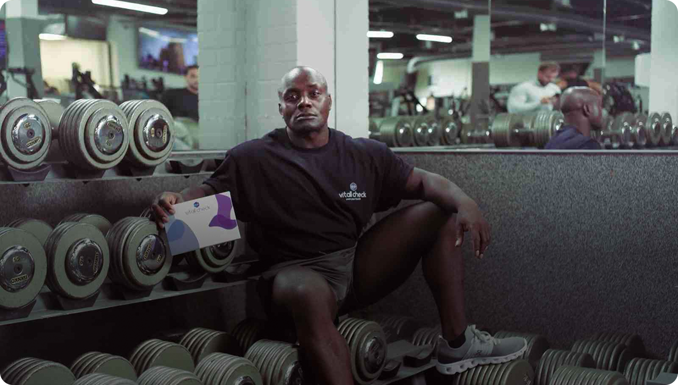 Woman in activewear stretching outdoors